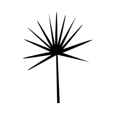 Beyaz arkaplanda tropikal yaprak