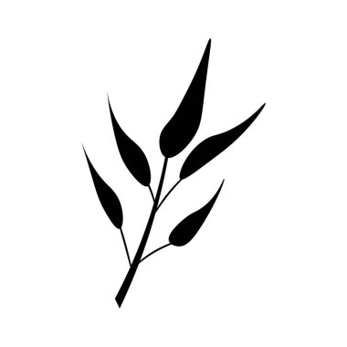 Beyaz arkaplanda tropik yapraklar