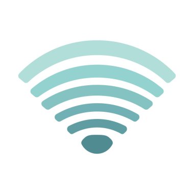 Beyaz arkaplanda wifi sembolü