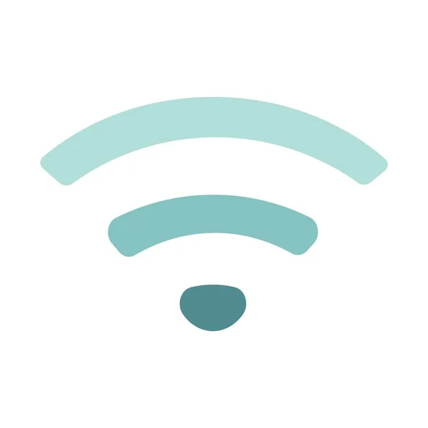 Symbol Wifi White Background — Διανυσματικό Αρχείο