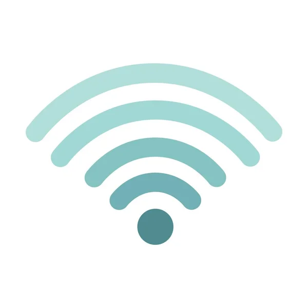 Икона Wifi Белом Фоне — стоковый вектор