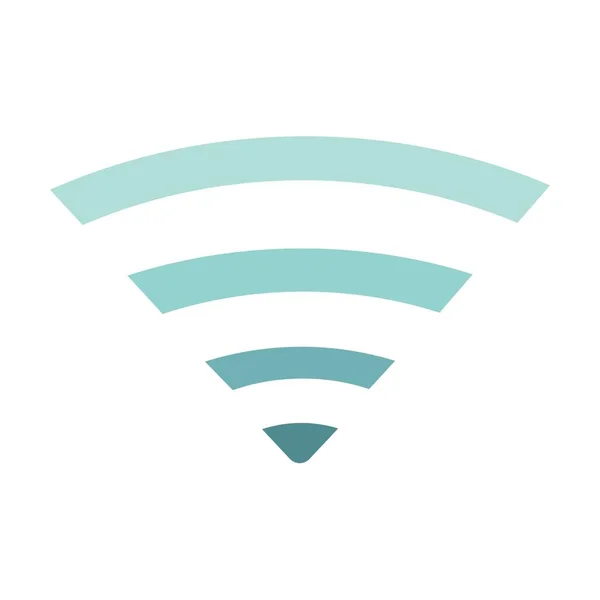 Символ Wifi Белом Фоне — стоковый вектор