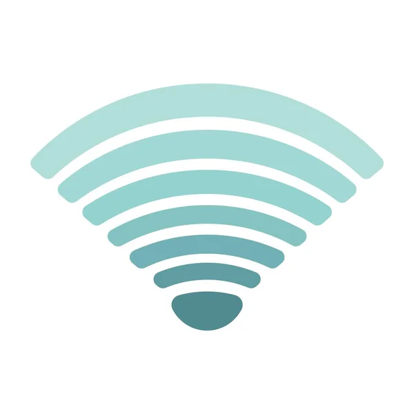 Значок Wifi Белом Фоне — стоковый вектор