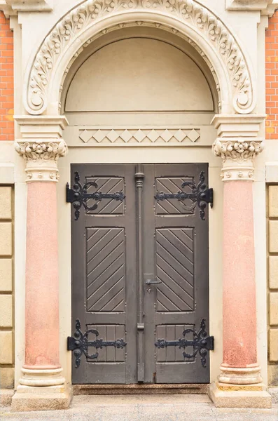 View Old Building Wooden Door — Stock Photo, Image