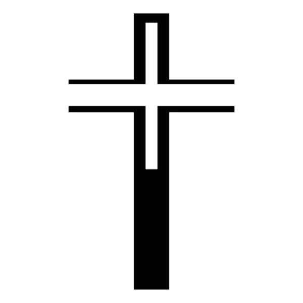 배경의 기독교를 상징하는 십자가 — 스톡 벡터
