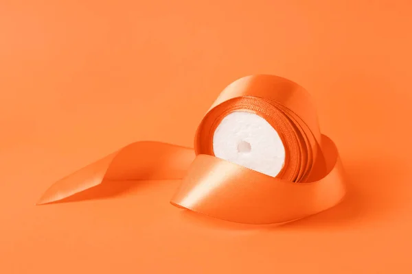 Oranje Lint Kleur Achtergrond — Stockfoto