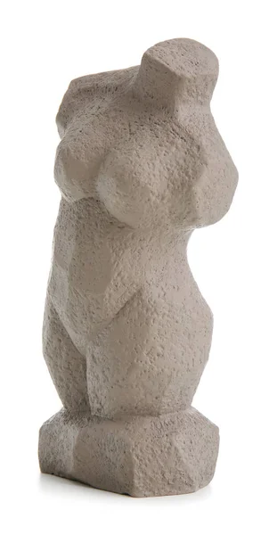 Figurina Mulher Isolada Sobre Fundo Branco — Fotografia de Stock