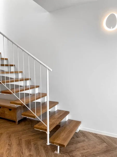 View Beautiful Stairs Railing Light Room — Stock Photo, Image