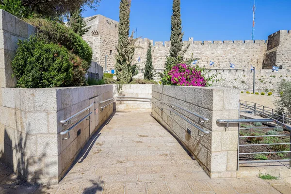 Bela Vista Portão Jaffa Jerusalém — Fotografia de Stock