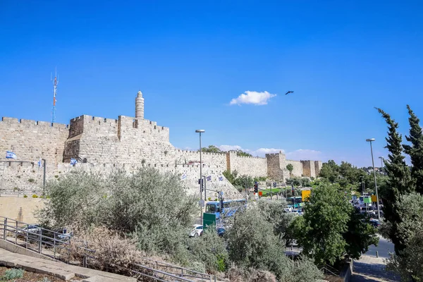 Bela Vista Portão Jaffa Jerusalém — Fotografia de Stock