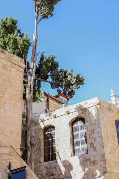 Piękny Widok Stare Kamienne Budynki Jerozolimie — Zdjęcie stockowe