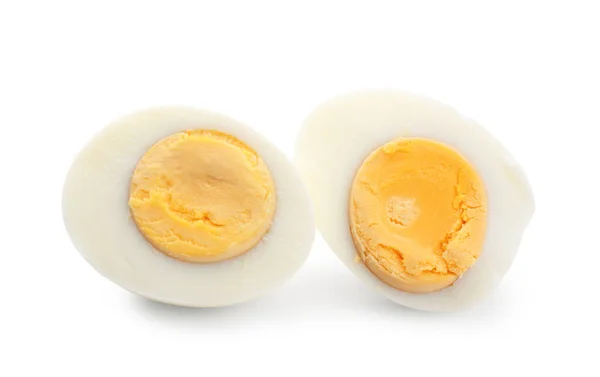 Köstliche Gekochte Eier Isoliert Auf Weißem Hintergrund — Stockfoto