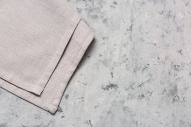 Grunge arka planında katlanmış peçete