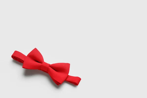 Червоний Лук Краватка Білому Тлі — стокове фото