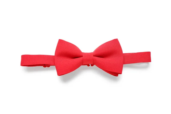 Stylish Red Bow Tie Isolated White Background — Stock Photo, Image