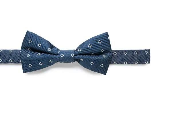 Blue Bow Tie White Background — Stock Photo, Image