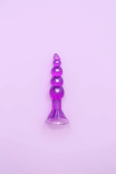 Anal Plug Sex Shop Lilac Background — Stock Photo, Image