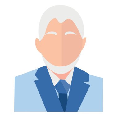 beyaz zemin üzerine üst düzey iş adamı