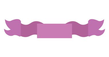 Beyaz arkaplanda boş menekşe pankartı