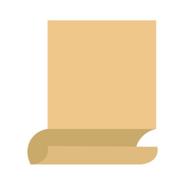 Beyaz arkaplanda boş sarı pankart