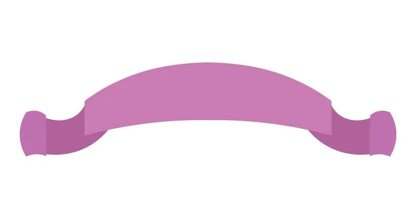 Blanke Violette Fahne Auf Weißem Hintergrund — Stockvektor