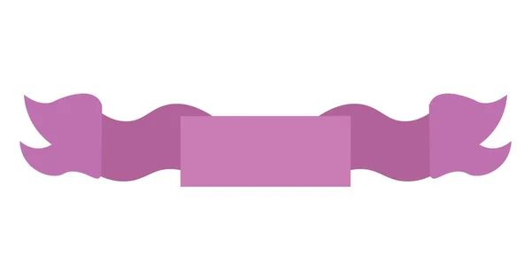 Bannière Violette Vierge Sur Fond Blanc — Image vectorielle