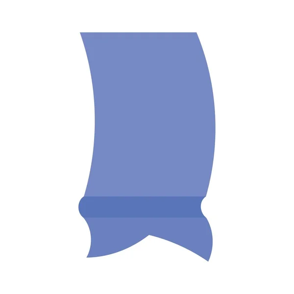 Порожній Синій Банер Білому Тлі — стоковий вектор