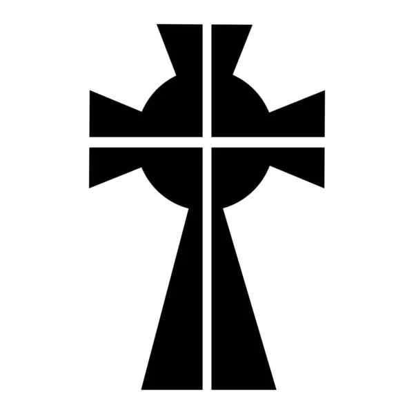 Символ Хреста Білому Тлі — стоковий вектор