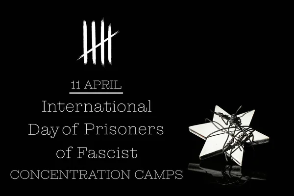 Affiche Voor Internationale Dag Van Gevangenen Van Fascistische Concentratiekampen — Stockfoto