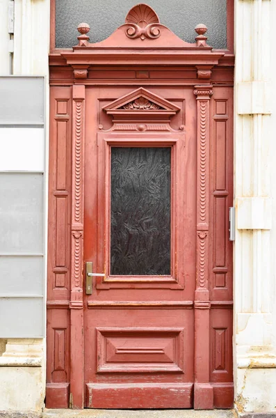 View of old building with vintage door