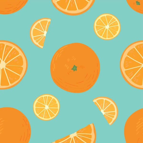 Wiele Pomarańczy Tle Koloru Płynny Wzór Projektowania — Wektor stockowy