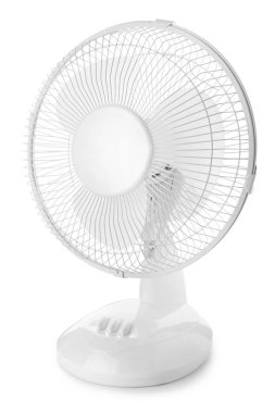 Elektrik Fanı beyaz arkaplanda izole edildi