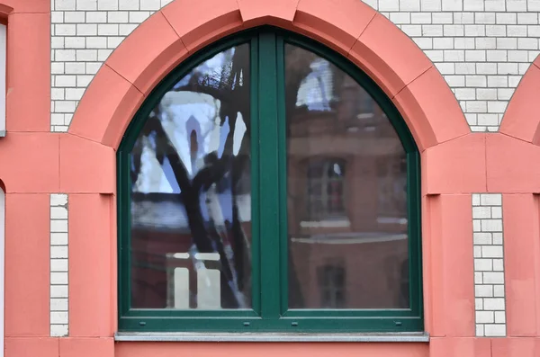View Brick Building Color Window — Stock Photo, Image