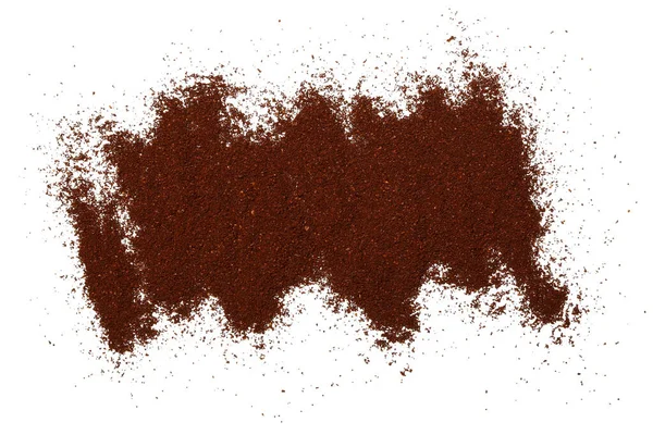 Coffee Powder Isolated White Background — Stock Photo, Image