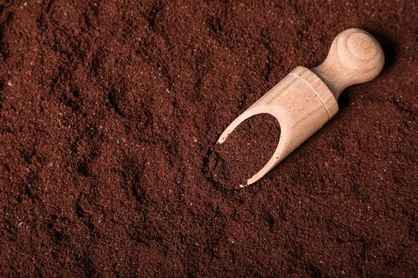 Scoop Coffee Powder Closeup — Stock Photo, Image