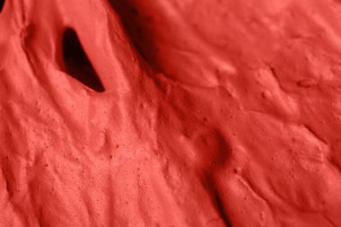 Arkaplan olarak mercan kil dokusunun yakın görüntüsü