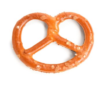 Beyaz arka plan üzerinde izole lezzetli simit