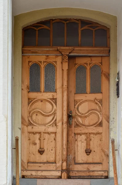 View Old Building Wooden Door — Stock Photo, Image