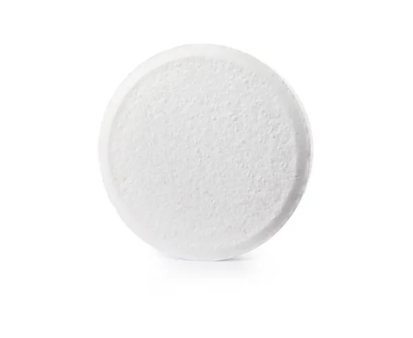 Tablet Yang Dapat Larut Diisolasi Pada Latar Belakang Putih — Stok Foto