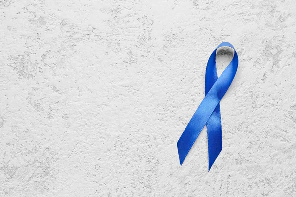 Fita Consciência Azul Fundo Claro Conceito Câncer Próstata — Fotografia de Stock