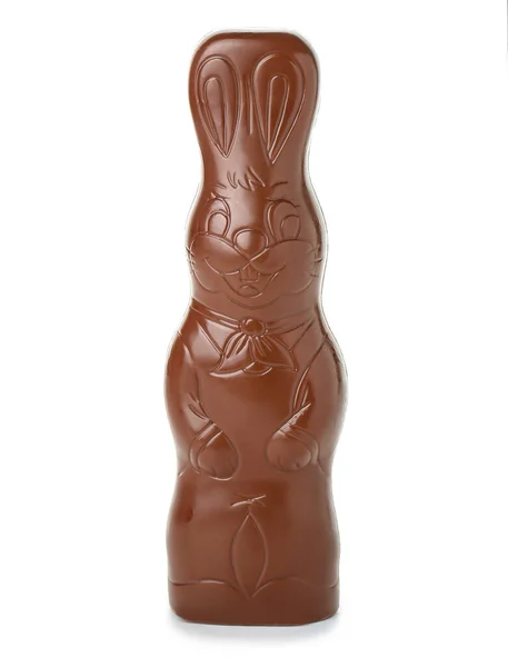 Chocolate Easter Bunny White Background — Stock Photo, Image