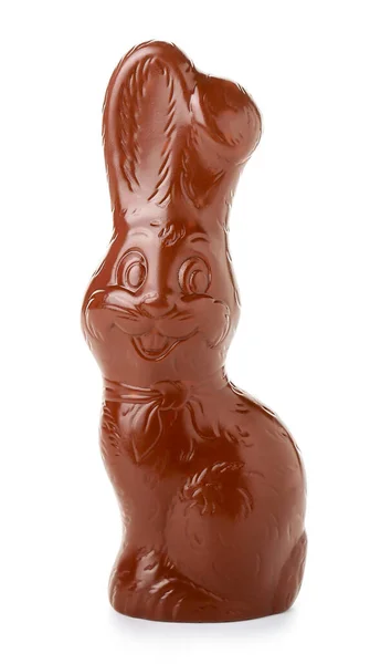 Conejo Pascua Chocolate Sobre Fondo Blanco —  Fotos de Stock