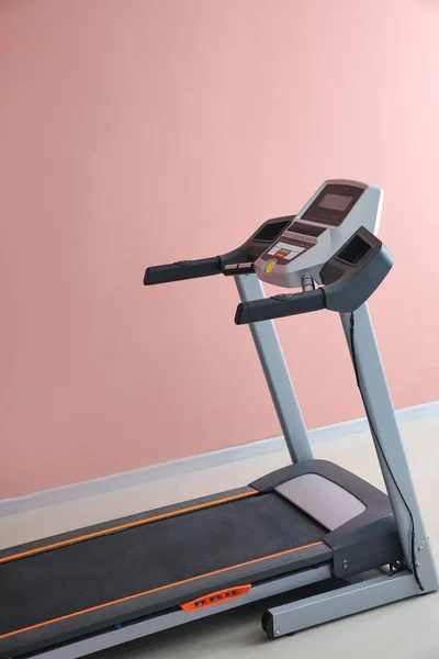 Interior Room Modern Treadmill Pink Wall — Stock Photo, Image