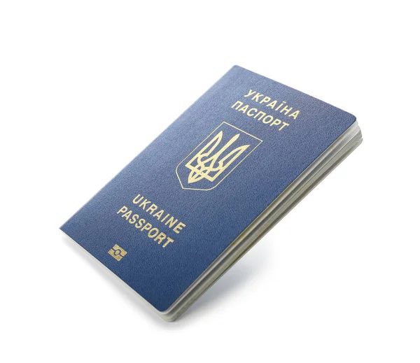 Passeport Ukrainien Sur Fond Blanc — Photo