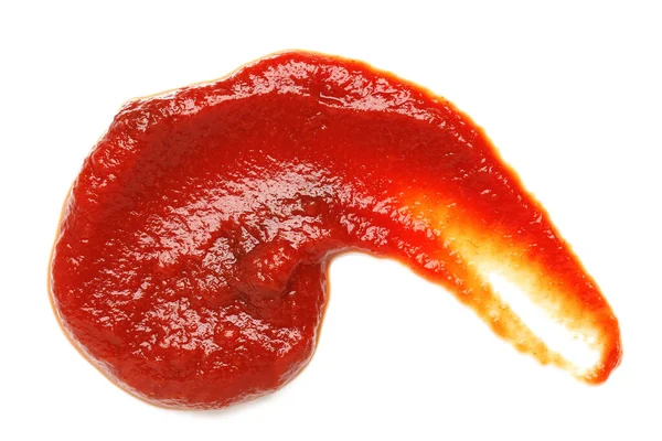 Probe Von Leckerer Tomatenpaste Isoliert Auf Weißem Hintergrund — Stockfoto