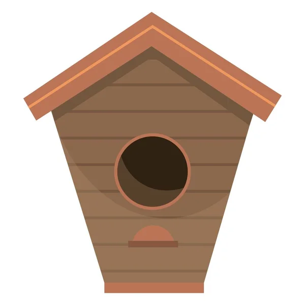 Uccello Casa Sfondo Bianco — Vettoriale Stock