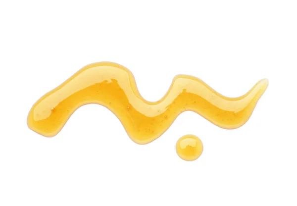 Spilled Maple Syrup White Background — Stock Photo, Image