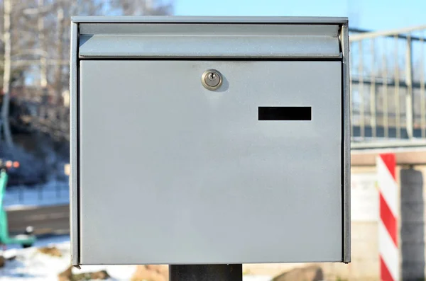 Άποψη Του Γραμματοκιβωτίου Στην Πόλη Κοντινό — Φωτογραφία Αρχείου