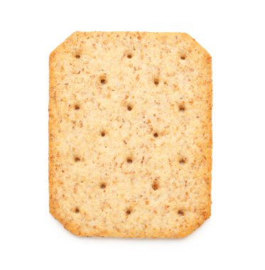 Beyaz arka plan üzerinde izole lezzetli kraker