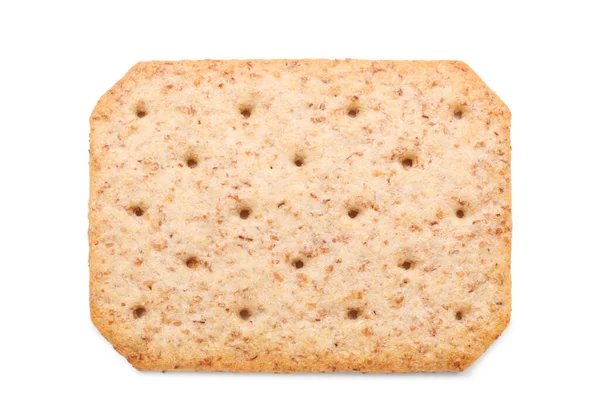 Lekkere Cracker Geïsoleerd Witte Achtergrond — Stockfoto